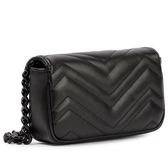 GUCCI Marmont GG logo chain quilted leather belt bag - Picture 4 of 6